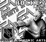 NHL Hockey 95 title screen for GameBoy
